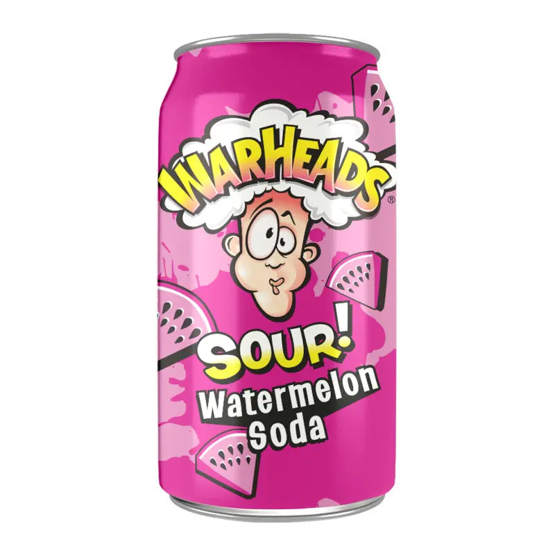 Warheads Sour Watermelon Soda Cans (335ml)