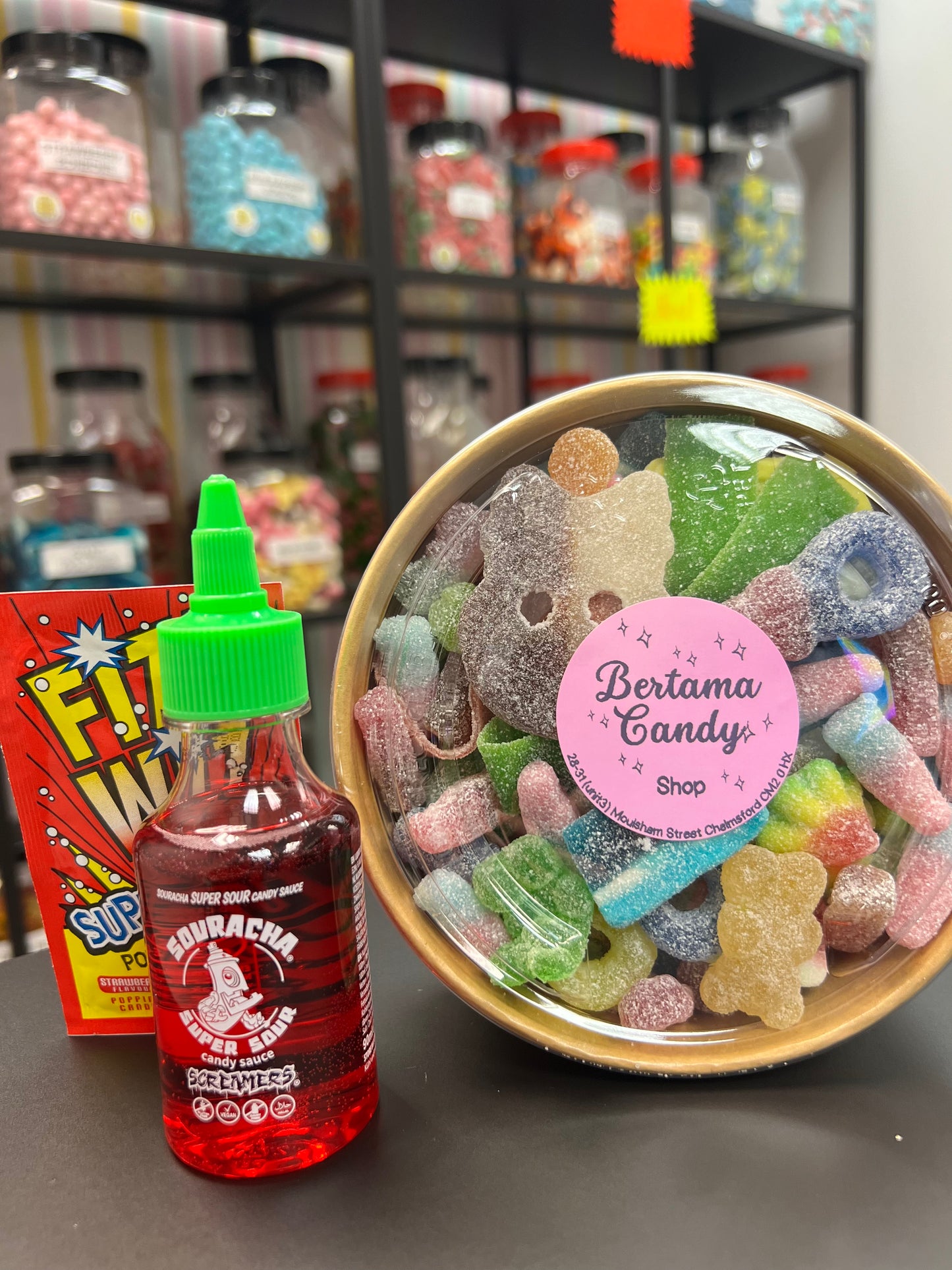 Fizzy Salad Bowl (500-550g)+ Souracha + Popping Candy