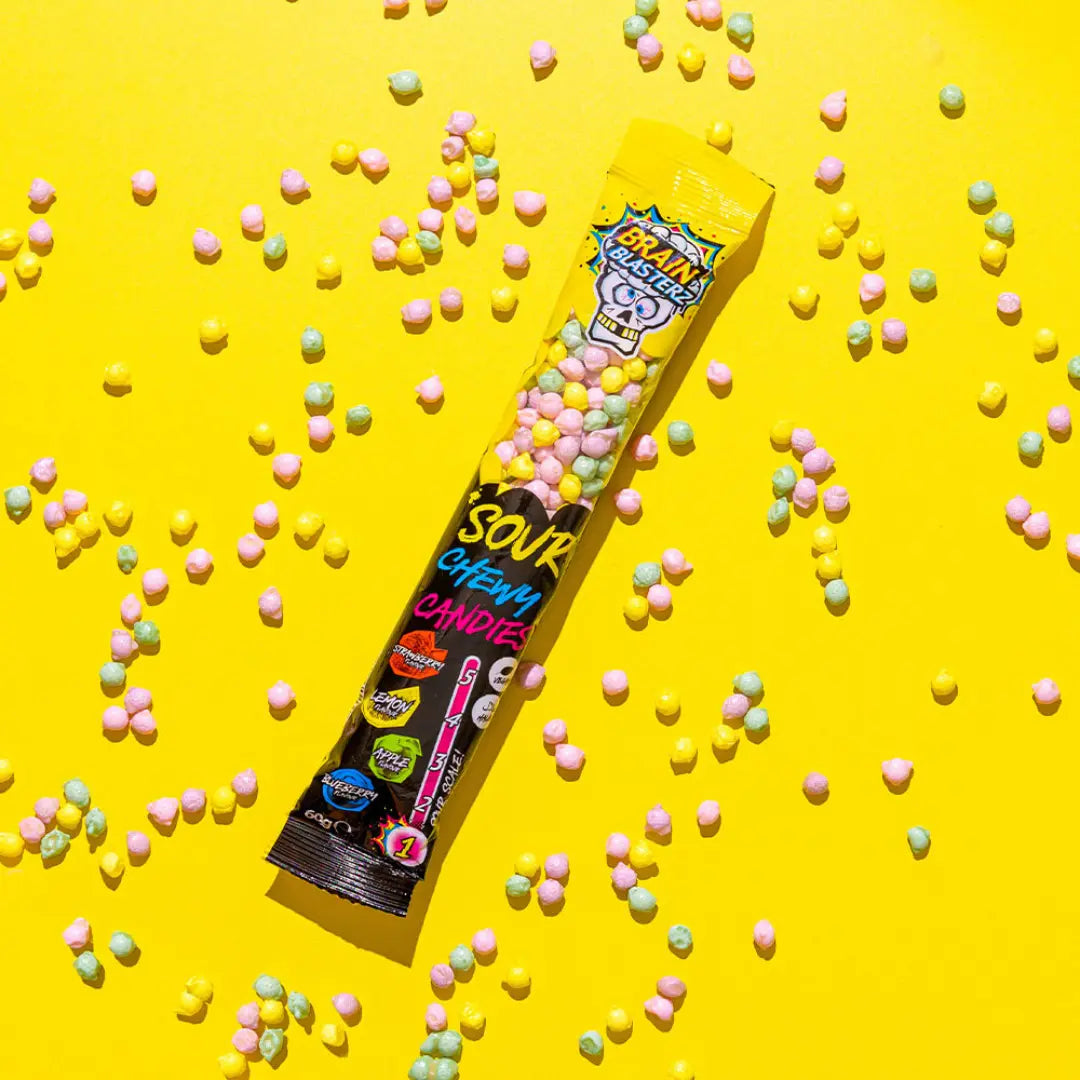Brain Blasterz Sour Chewy Candies - (60g)