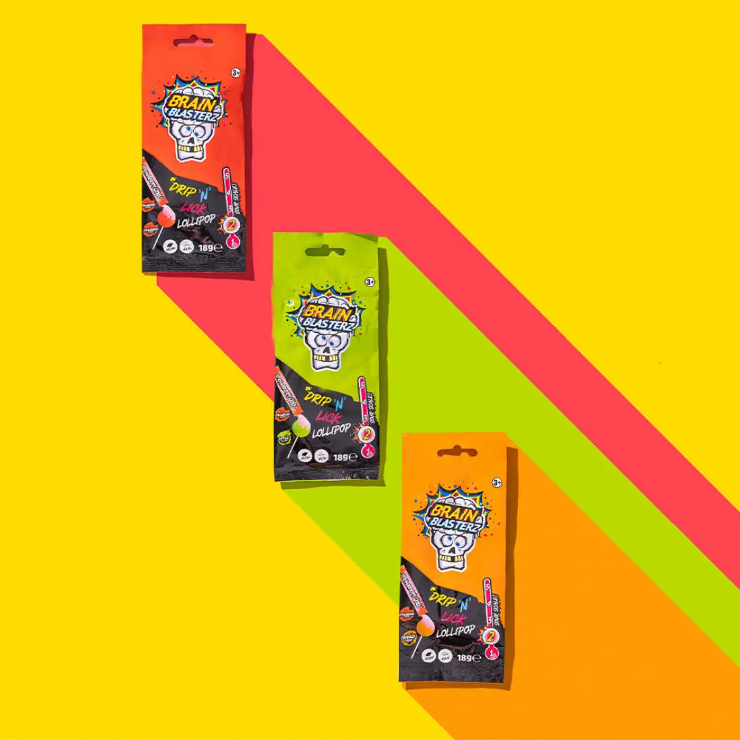 Brain Blasterz Drip N Lick Lollipop Apple Flavour