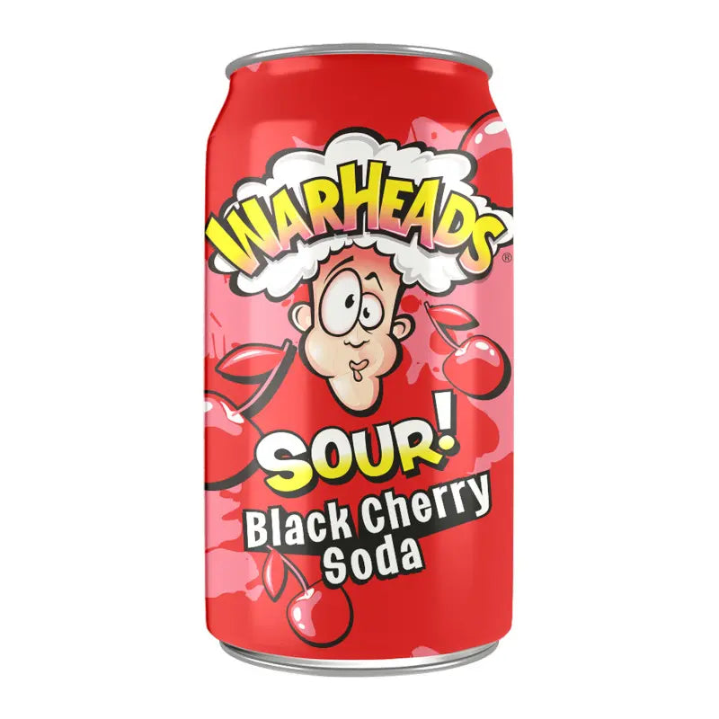 Warheads Black Cherry Soda Cans (355ml)