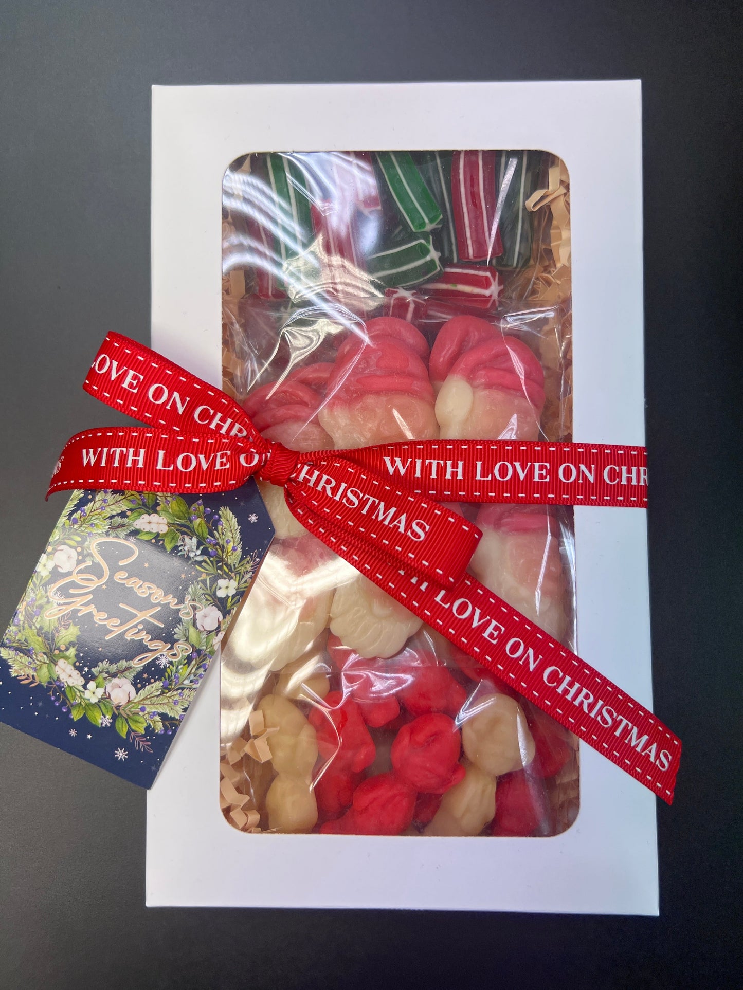 Christmas Gift Box Filled With Regular Gummies (300-400g)