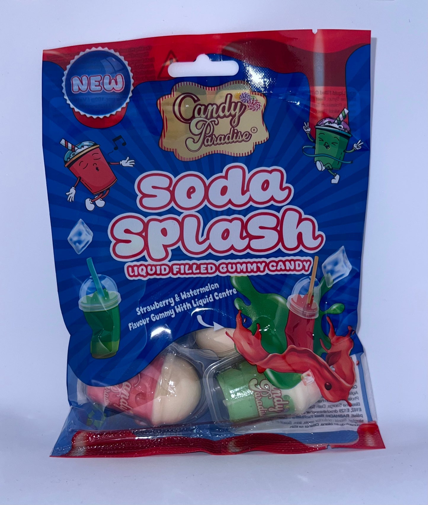 Soda Splash Liquid Filled Gummy Candy (72g)