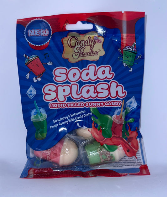 Soda Splash Liquid Filled Gummy Candy (72g)