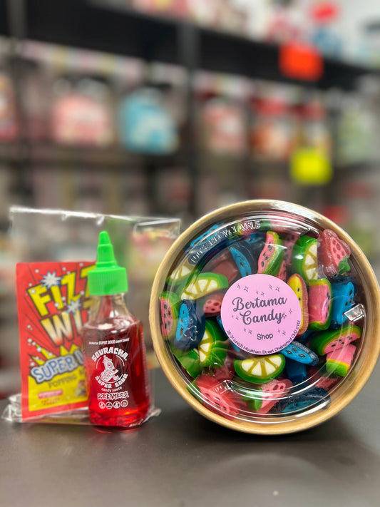 Peelable Candy Salad Bowl (500-550g)+ Souracha + Popping Candy