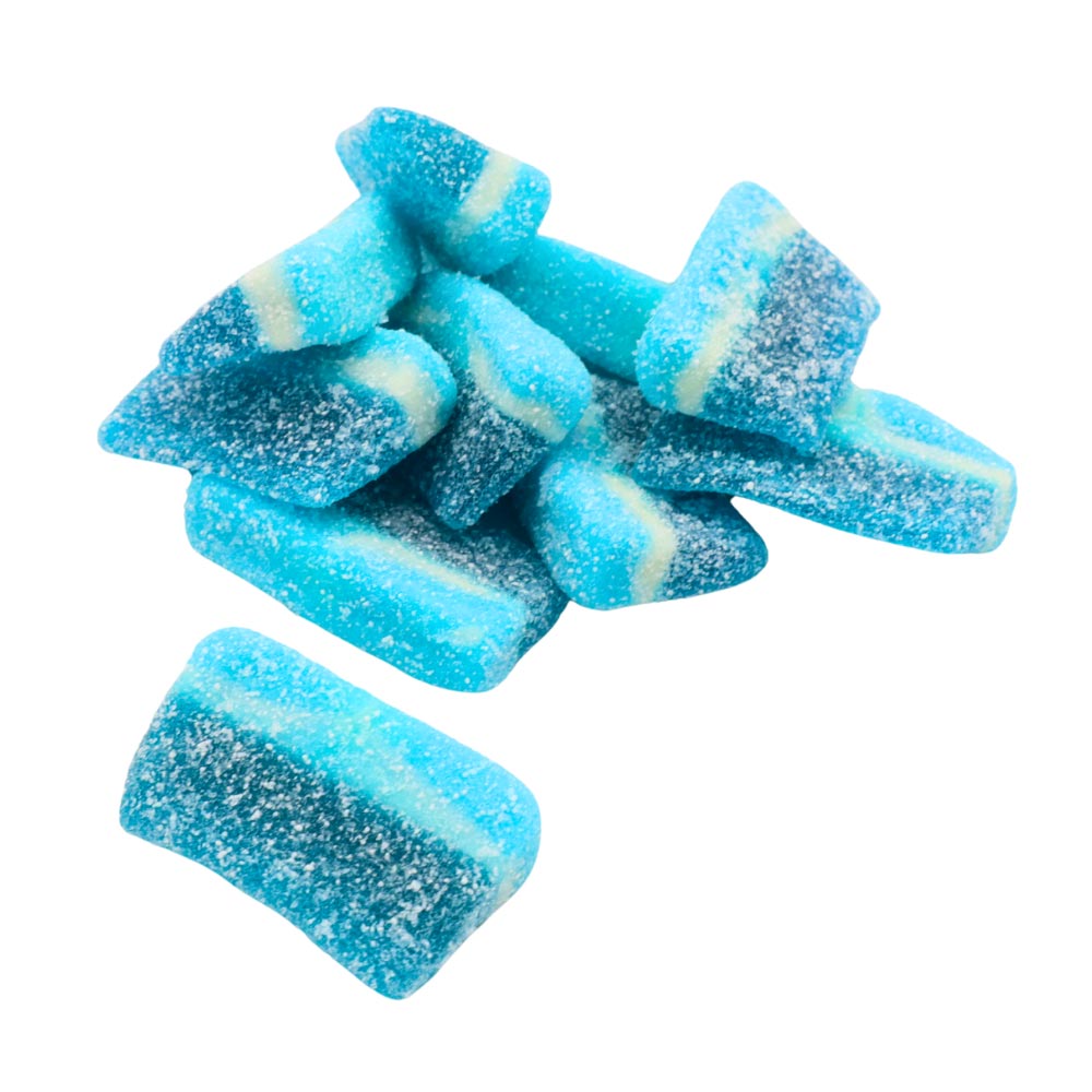 Fizzy Blue Raspberry Slices(100g)