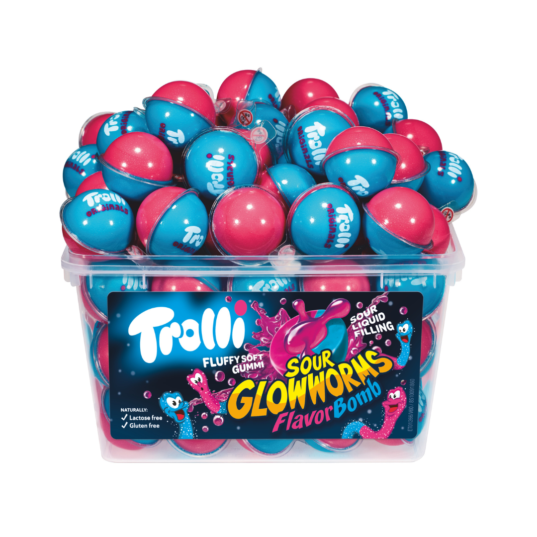 Trolli Sour Glow Worms Flavourbomb (1x20g)